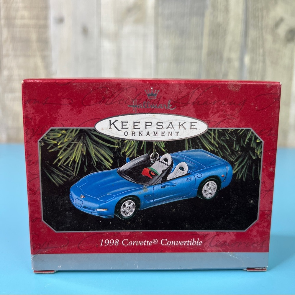 Hallmark Keepsake Ornament 1998 Corvette Convertible Handcrafted & Dated 1998